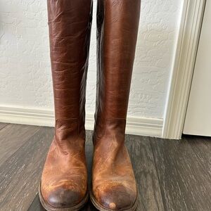 Frye Brown Leather Riding Boots